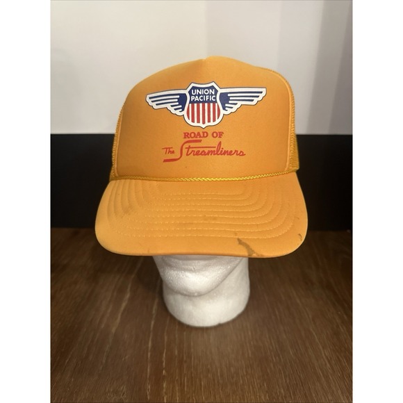 Union Pacific Road Of The Streamliners Railroad‎ Cap Trucker Hat 90's